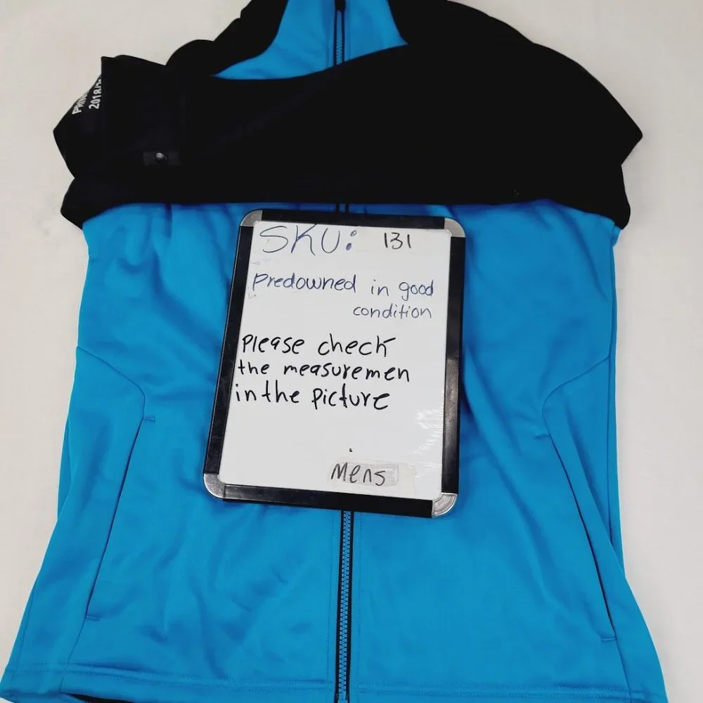 The North Face Men's Black Blue Apex Storm Peak Climate Windrunner Jacket Size M